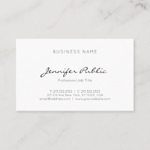 Cartão De Visita Parte superior lustrosa profissional elegante