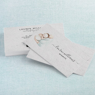 Cartão De Visita Parteira Elegante Doula Maternity Gravidez Simples