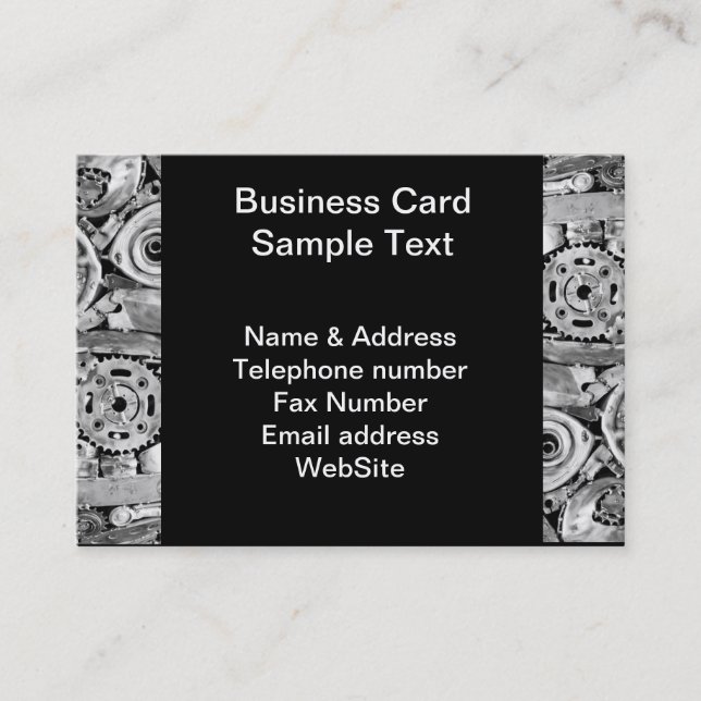 Cartão De Visita Partes de máquinas metálicas soldadas juntas (Frente)