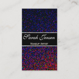 Cartão De Visita Partido do arco-íris do brilho