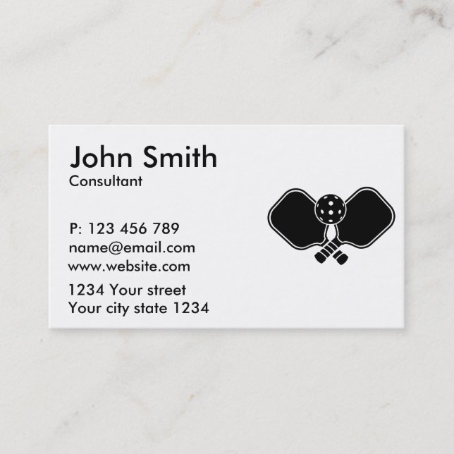 Cartão De Visita Pás de pancada (Frente)