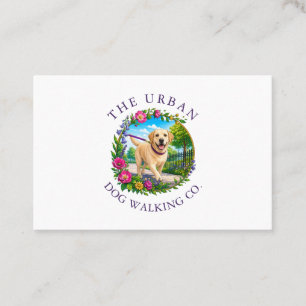 Cartão De Visita Passador de Cães Labrador Logotipo Personalizado