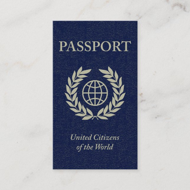 Cartão De Visita passaporte (Frente)