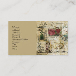 Cartão De Visita Pássaro na mão