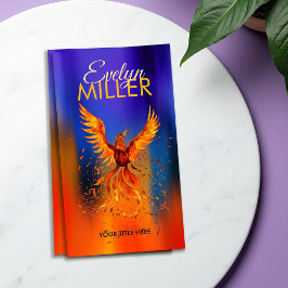 Cartão De Visita Pássaro Phoenix Ascensão de Fogo Mítico