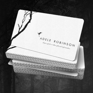 Cartão De Visita Pássaro que voa a um © holístico do bem-estar d