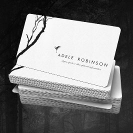 Cartão De Visita Pássaro que voa a um © holístico do bem-estar da