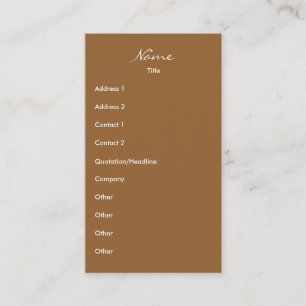 Cartão De Visita Passeio