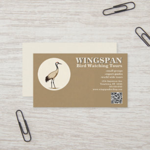 Cartão De Visita Passeios de observação de aves Turismo de vida sel