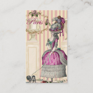 Cartão De Visita Passo da manhã ao largo dos Champs-Élysées