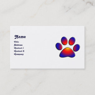 Cartão De Visita PASTA COLORIDA, branco preto