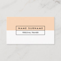 Cartão de visita Pastel limpo do pêssego do