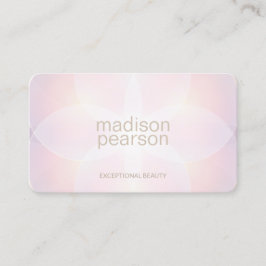 Cartão De Visita Pastel Pink Abstrato Beauty Spa