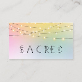 Cartão De Visita *~* Pastel SACRED String Luzes Psicicas Reiki