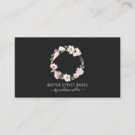 Cartão De Visita Pastelaria Máquinas para cozinhar a aquarela, cor-