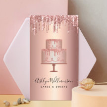 Pastelaria Rosa de bolos Dourada de cobre