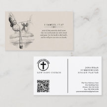 Pastor Cristão | Versículo Bíblico de Davi e Golia