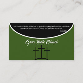 Cartão De Visita Pastor da Cruz Verde ou Igreja Deacon