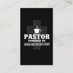 Cartão De Visita Pastor Preacher Café Lover Sacro Espírito Cafeei