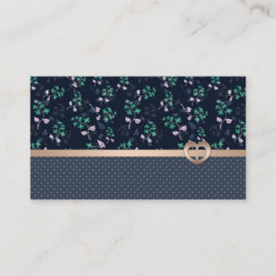 Cartão De Visita Patchwork, Retro