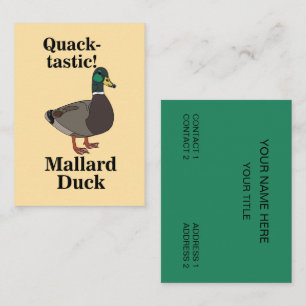 Cartão De Visita Pato Quack-Tástico