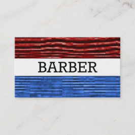 Cartão de visita Patriótico Barber