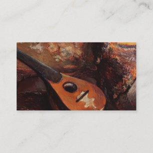 Cartão De Visita Paul Gauguin- Mandolin numa cadeira