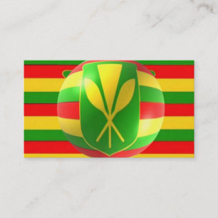 Cartão De Visita Pavilhão Havaiano do Estilo Antigo