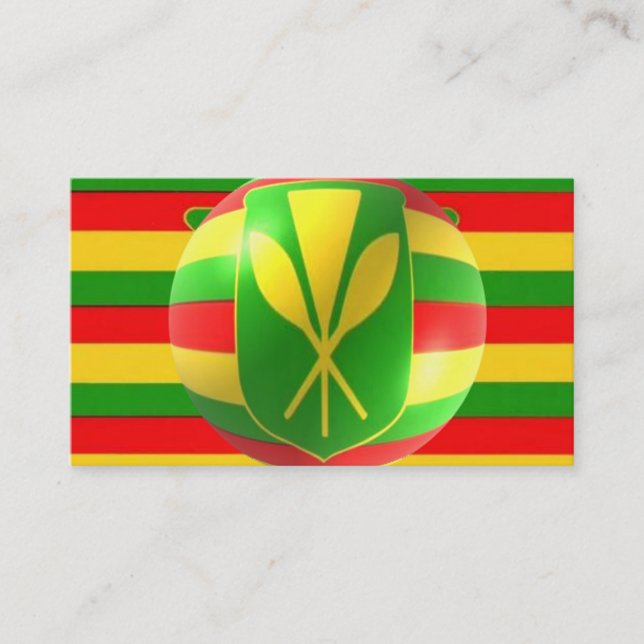 Cartão De Visita Pavilhão Havaiano do Estilo Antigo (Frente)