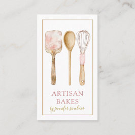 Cartão De Visita Pavimentação de Cadeias de Pastelaria