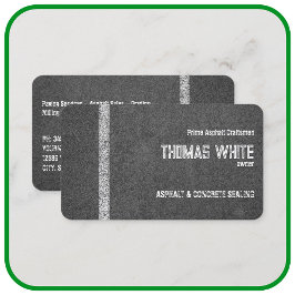 Cartão De Visita Pavimento de Asfalto