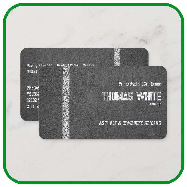 Cartão De Visita Pavimento de Asfalto (Criador carregado)