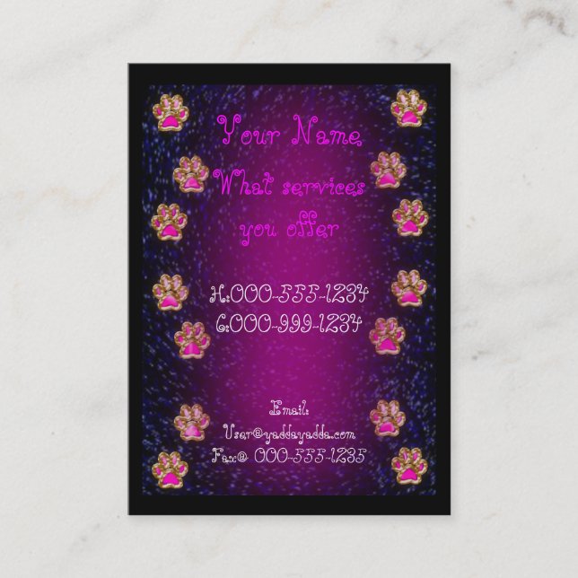 Cartão De Visita pawpaw (Frente)