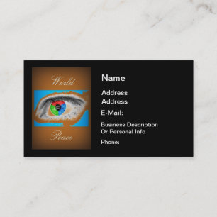 CARTÃO DE VISITA PAZ MUNDIAL