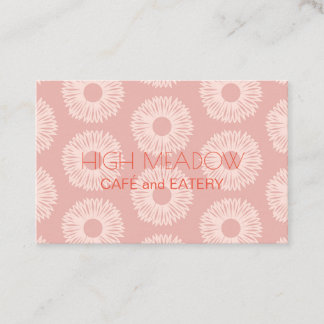 Cartão De Visita "Peach Blooms" personalizado (Reino Unido/Euro)