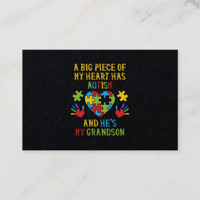 Cartão De Visita Pedaço Do Meu Avô Do Coração (Frente)