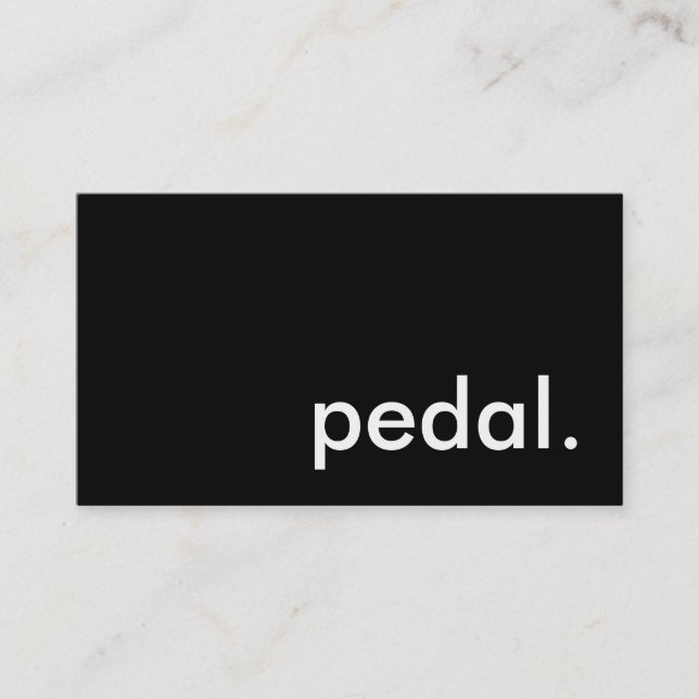 Cartão De Visita pedal. (Frente)