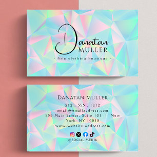 Cartão De Visita Pedra opal de Luxury Boutique