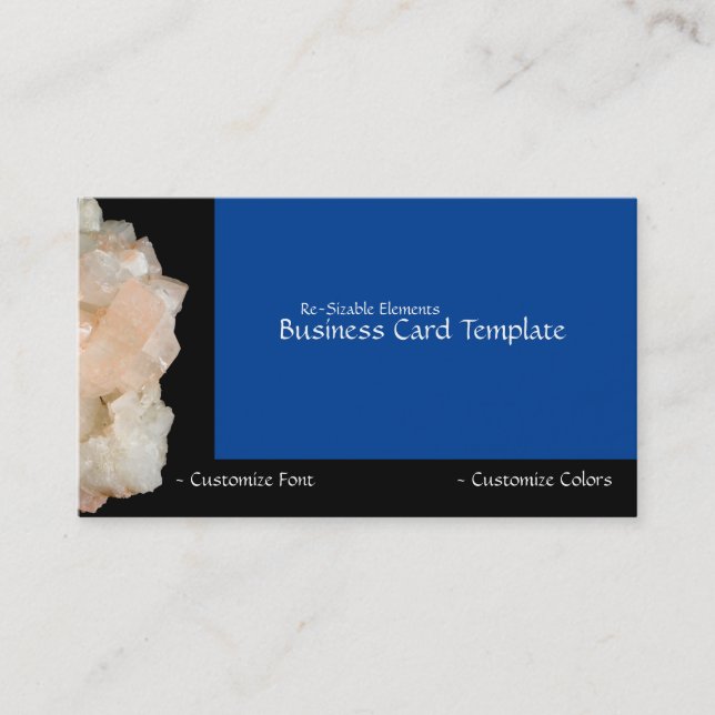 Cartão de Visita Pedra Quartzo Branco Energia Pedr (Frente)