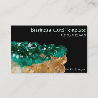 Cartão De Visita Pedras Minerais Dioptase Emerald