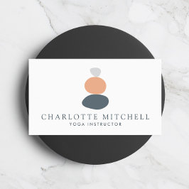 Cartão De Visita Pedras modernas na zona Abstrato