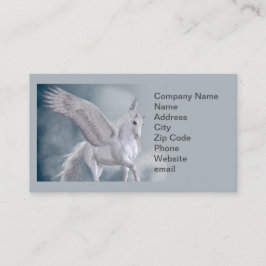 Cartão De Visita Pegasus branco maravilhoso