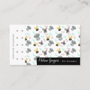 Cartão De Visita Peitos de rabo Pet Groomer Suds Logotipo Recompens