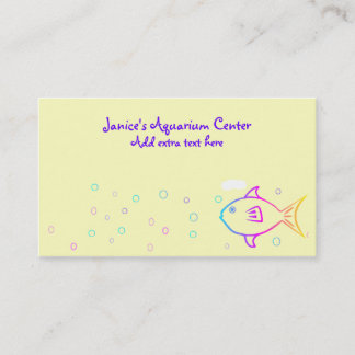 Cartão De Visita Peixe Arco-Íris