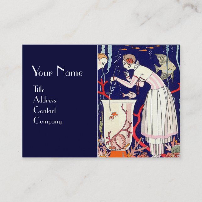 CARTÃO DE VISITA PEIXE BURACO, AQUÁRIMOS, FASHÃO DE BELEZA DECO (Frente)