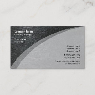 Cartão De Visita Pele cinzenta elegante