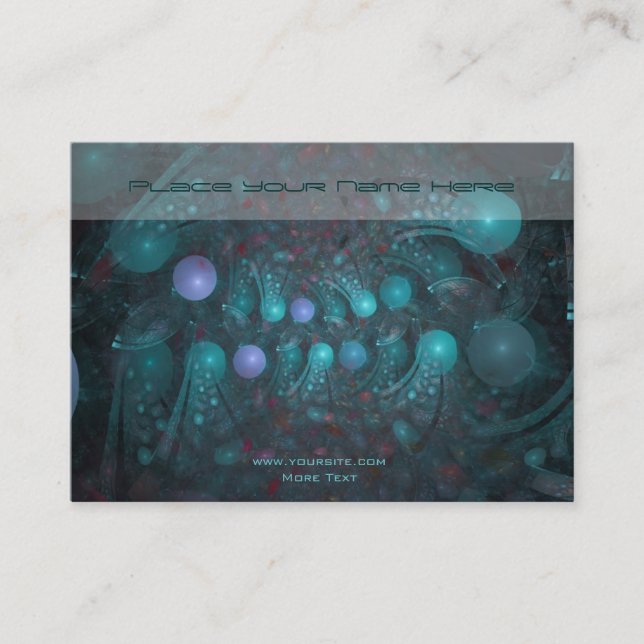 Cartão De Visita Pele da alienígena 001 (Frente)