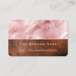 Cartão De Visita Pele de Creme Animal Castanho Sudoeste