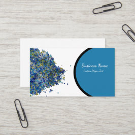 Cartão De Visita Película De Semente Azul Do Mar Personalizada