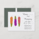 Cartão De Visita Penas de cor múltipla modernas e únicas (Frente/Verso)